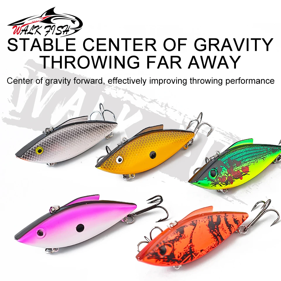 SPAZIERGANG FISCH 1Pcs 11,4g 18,6g Sinking VIB Köder Crankbait Angeln Jig Vibration Hecht Angeln Pesca Künstliche Köder kunststoff Harten Köder – Detail 3