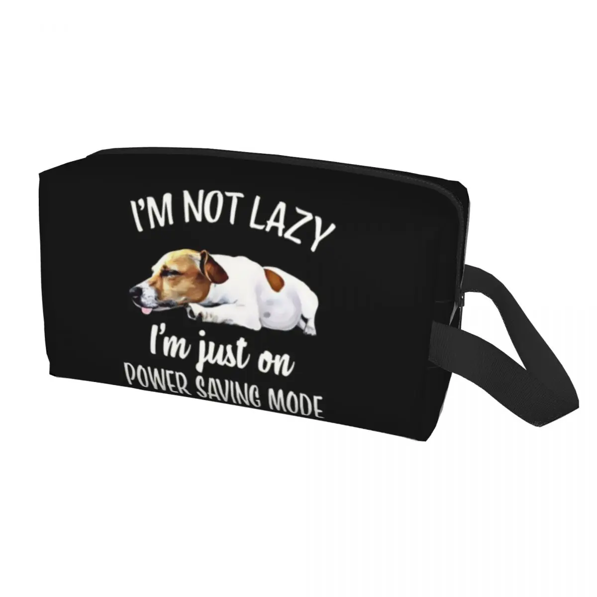 Custom Jack Russell Terrier Travel Cosmetic Bag Women Power Saving Toiletry Makeup Organizer Ladies Beauty Storage Dopp Kit