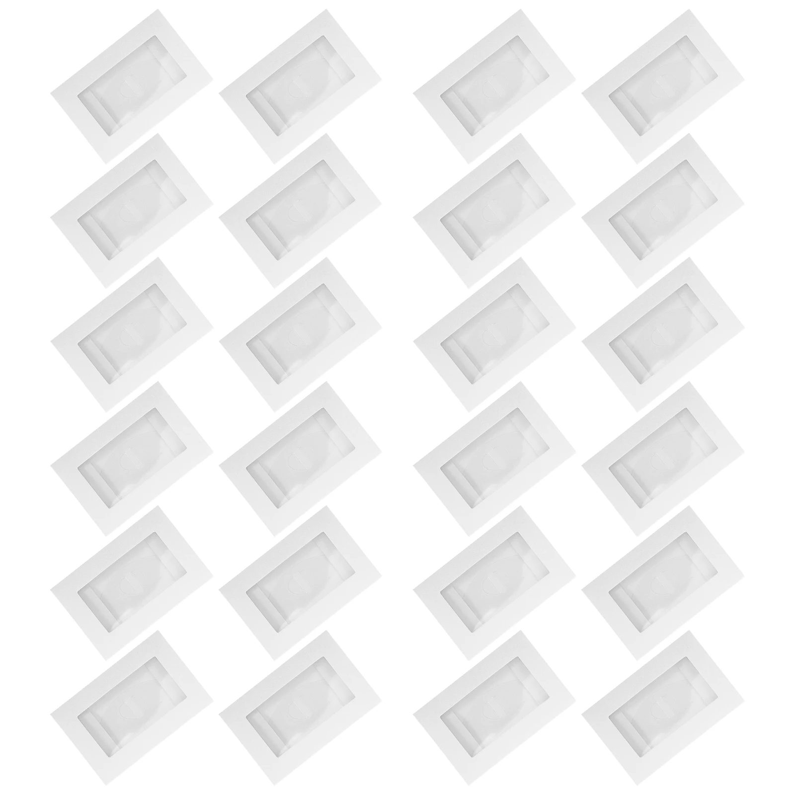 

50 Pcs Creative Invitation Set Cash Envelopes Postcard Blank Cards Plastic for Stationery Use Greeting Holder Office