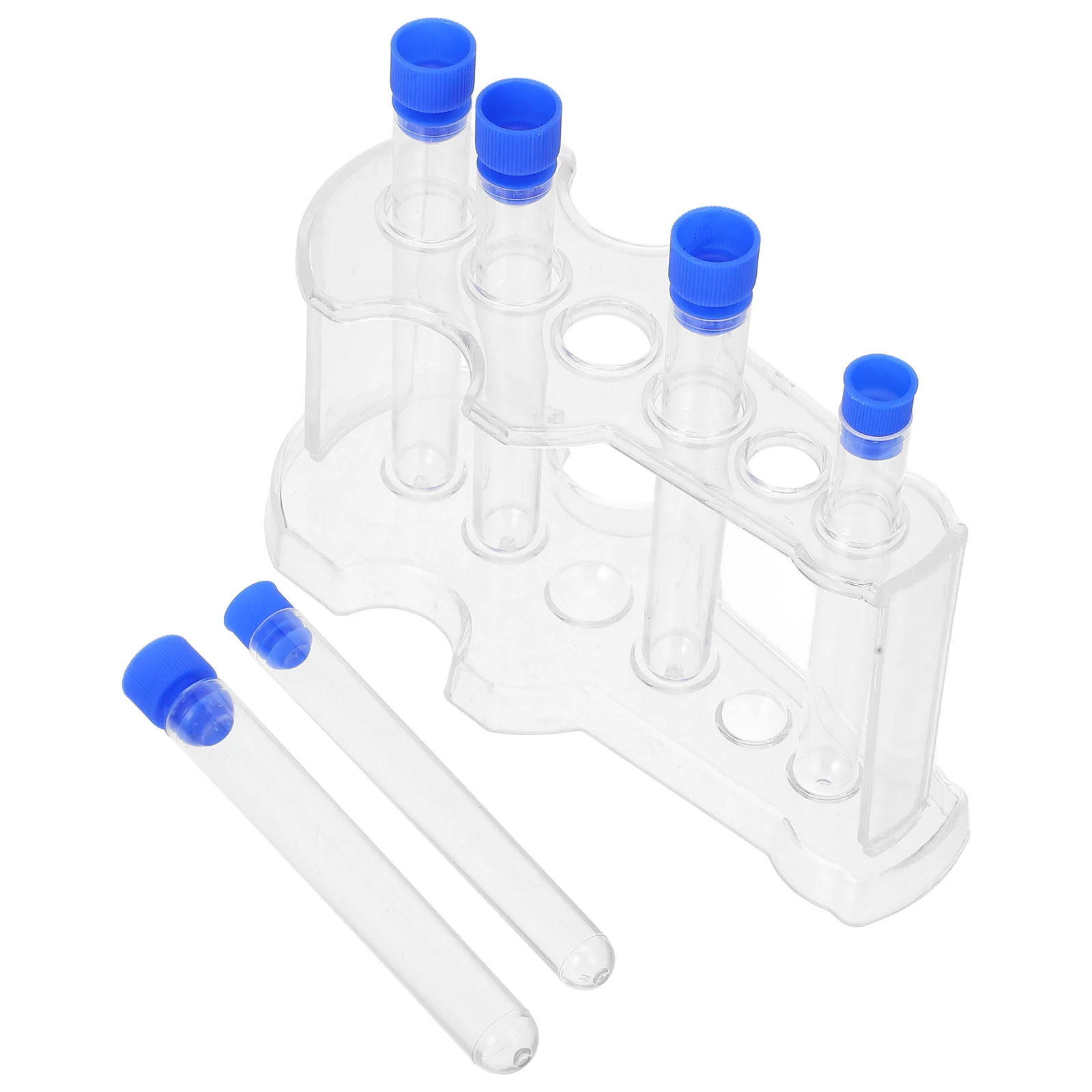 

Test Tube Rack 6 Hole Clear Plastic Lab Teaching Aids Bulk Test Tubes Holder Stand Sample Racks Storage Display Accessories