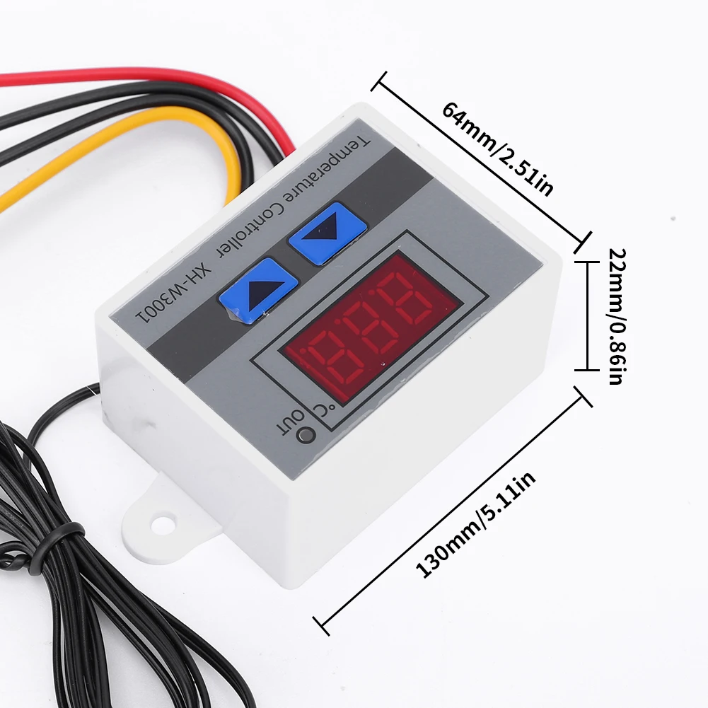 XH-W3001 12V 24V 110-220V/220V Digital Temperature Controller Microcomputer Switch Thermostat Regulator NTC Sensor Thermoregulat