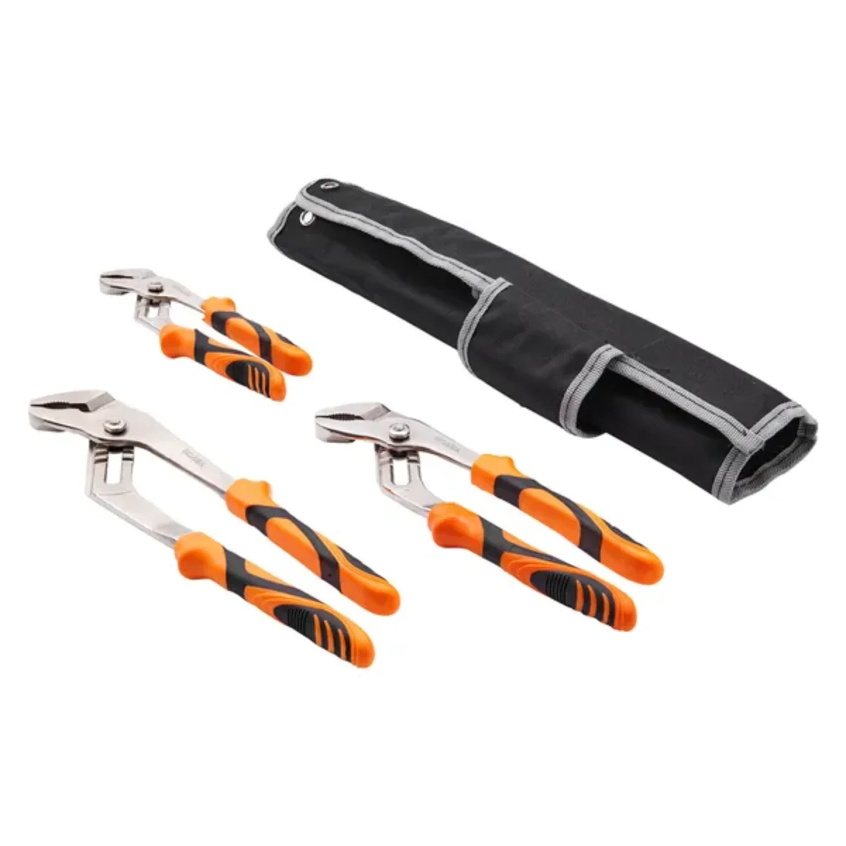 

VEVOR 3-Piece 12/10/8in Groove Pliers Set - Heat-Treated Steel, Quick-Adjust Clamp - Home Repair