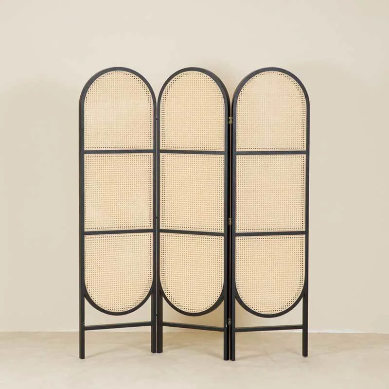 

Chinese screen rattan partition living room folding mobile bedroom shelter home entrance wall simple modern office