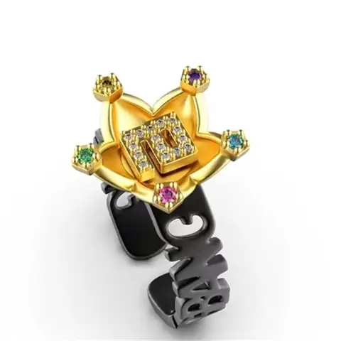 Anime Kpop 20th Anniversary Open Ring Adjustable Alloy Band for Fans Vintage Unisex Concert Jewelry GiftXmas Gift