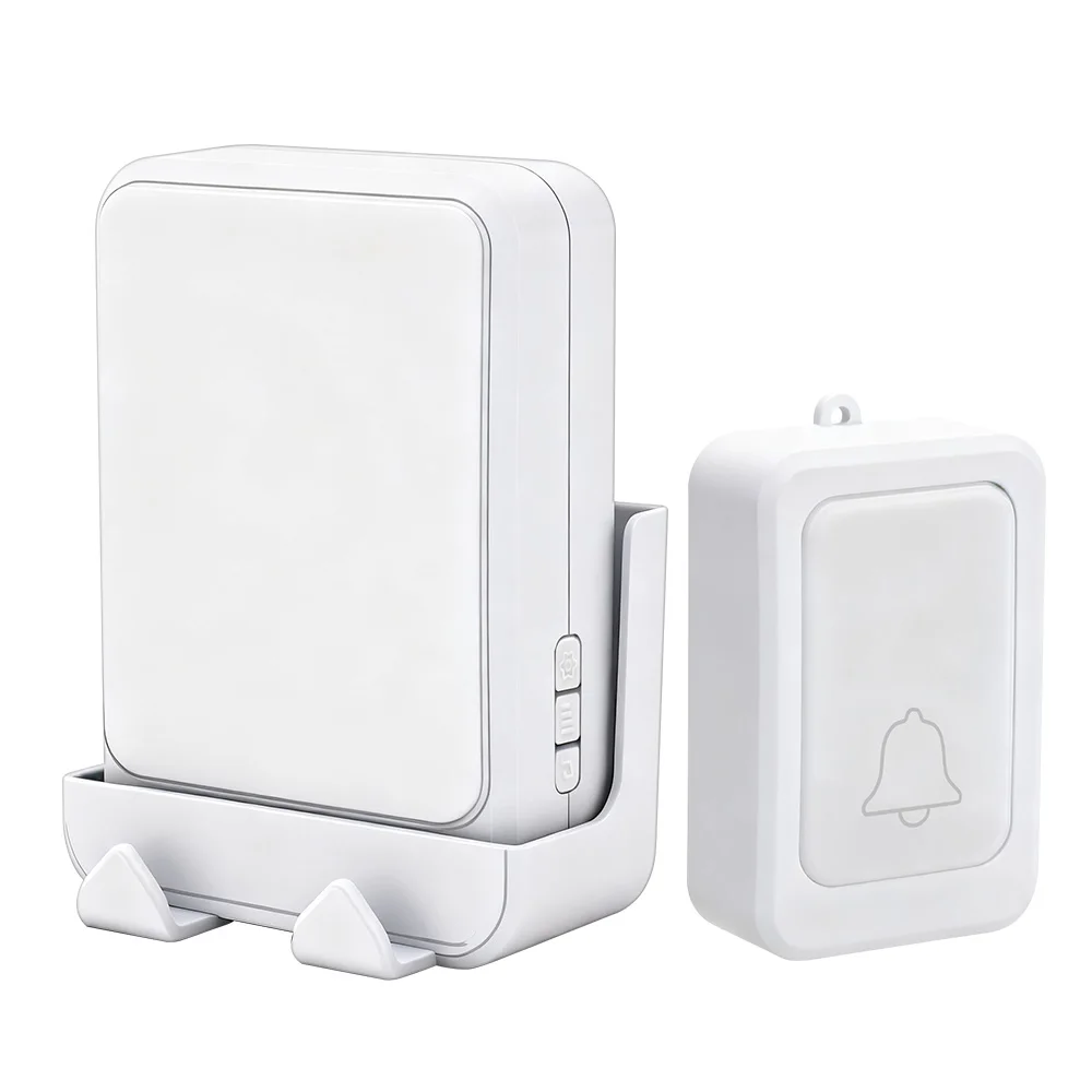 

Беспроводной дверной звонок с цветной подсветкой, водонепроницаемый, простая установка, 38 мелодий, 8 уровней громкости, дальность действия 100 м, аварийный вызов