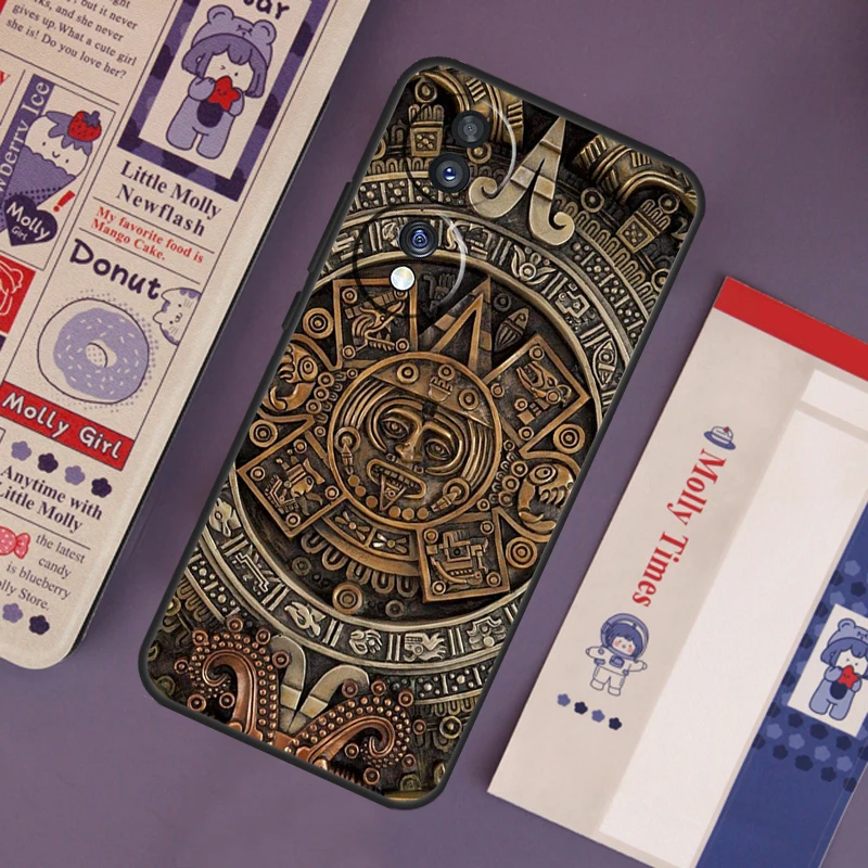 Mayan Calendar Case For Honor Magic4 Lite Magic5 Pro 8X 9X X6 X7 X8 X9 X7a X8a X9a 10 50 70 90 Lite Cover