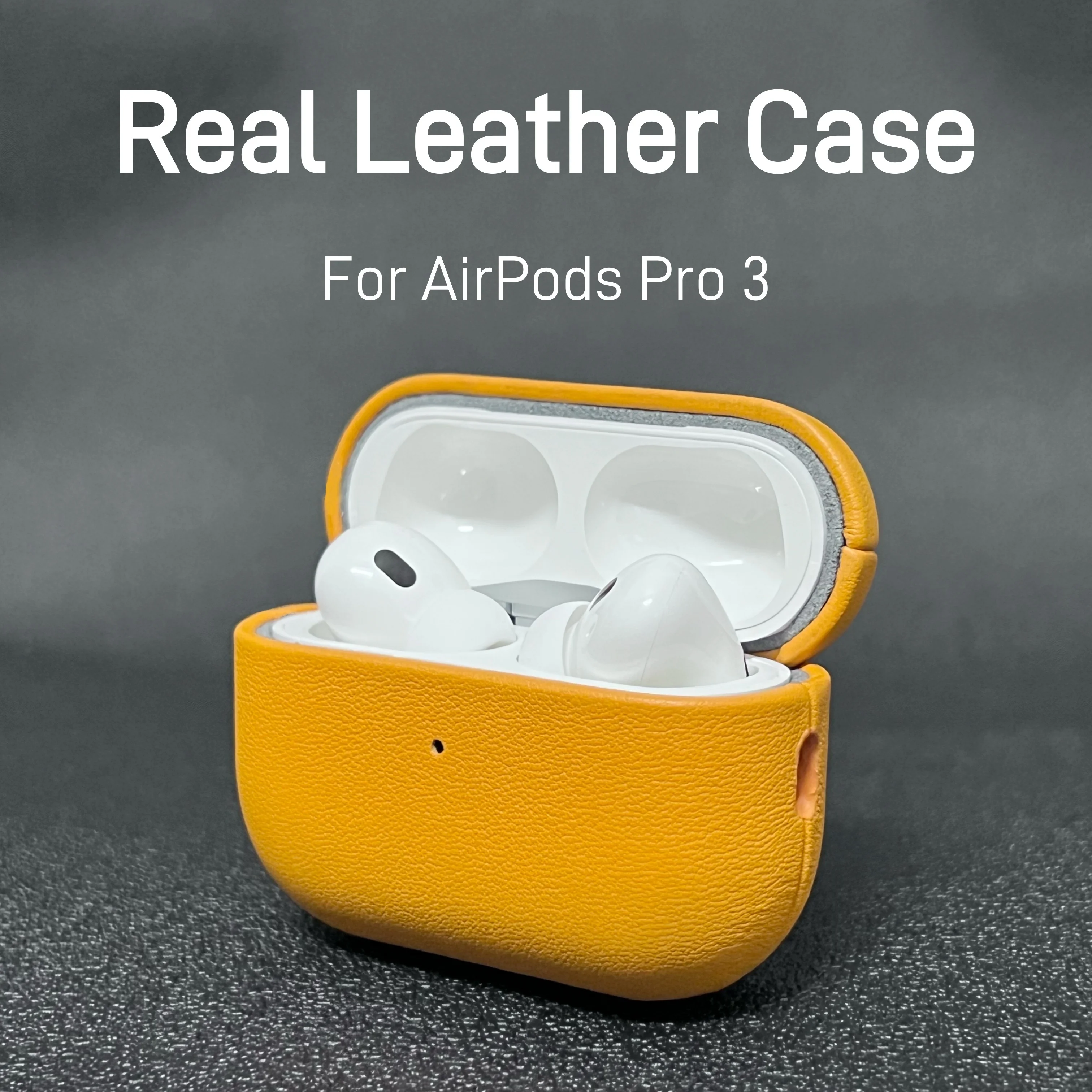 

For Apple AirPods Pro 3 Leather Case Business Earphone Cases For AirPods Pro 3 Generation Cover Headset Shell MagSafe Cases