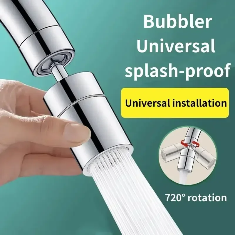 

Universal Splash-Proof Washing Artifact Universal Joint Adjustable Water Pressure Faucet Rotatable Extension Shower Spout Faucet