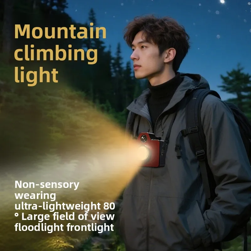 

VOLODYMYR Outdoor Portable COB Ultra-Bright Climbing Night Light Rechargeable Emergency Lighting Camping Stall for Car Repairing