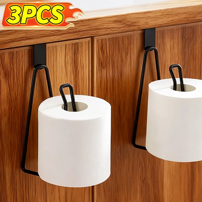 

Toilet Roll Paper Holder Organizer Wall Mount Toilet Tissue Storage Stand Kitchen Bath No Drill Tissue Towel Dispenser Shoe Rack