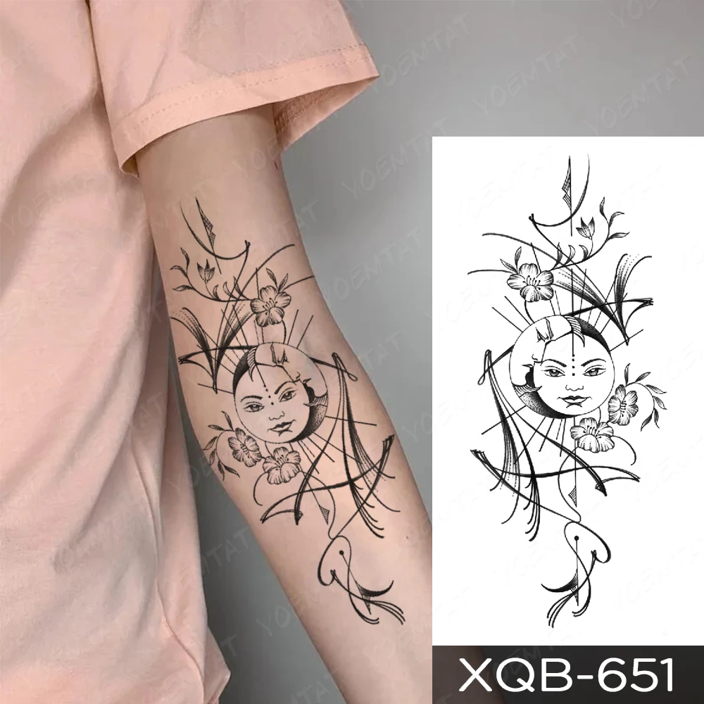 Autocollant de Tatouage Temporaire imperméable à l'eau Noir Phoenix Dragon  Lotus Papillon Femmes Hommes Flash Tatouages Bras Corps Art Faux Tatoo /  Tattoo et body art, image size:1000x1000