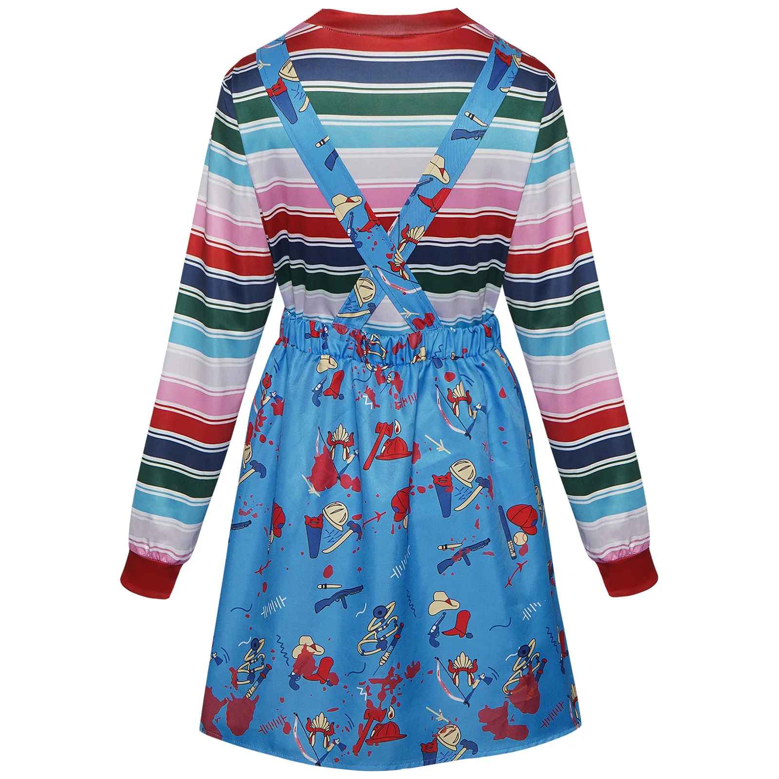 

Women's loween Terror Costume Skirt Cosplay Chuy Role-plang Clothing loween Par Prop Horror Theme Ladies' Dr