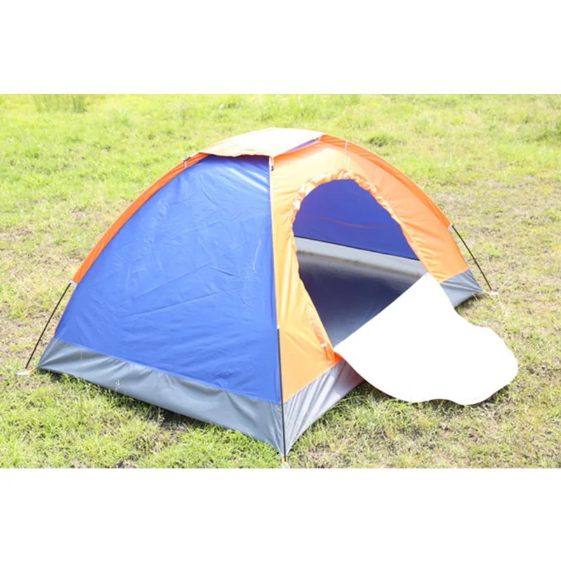 outdoor tourism mountaineering double color matching picnic tent waterproof and UV protection color random