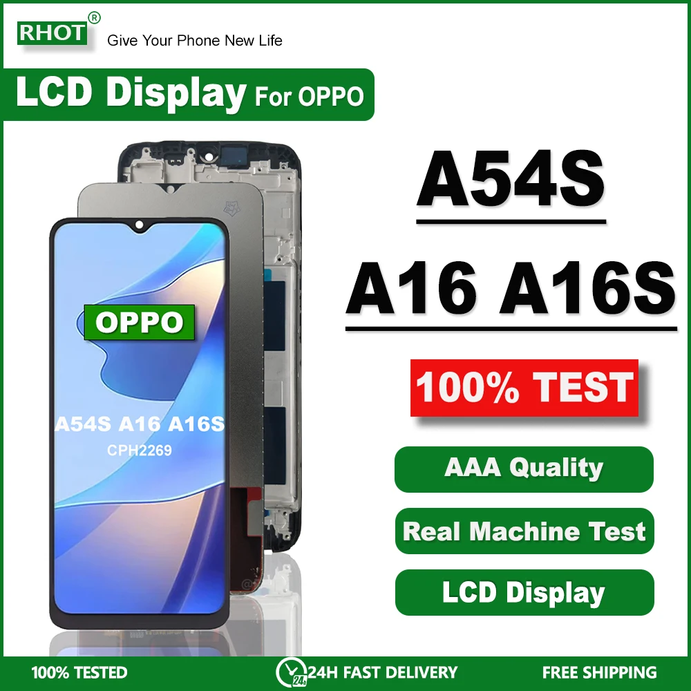 Oppo a54s,cph2269,6.52インチ用の交換用LCDタッチスクリーンキット