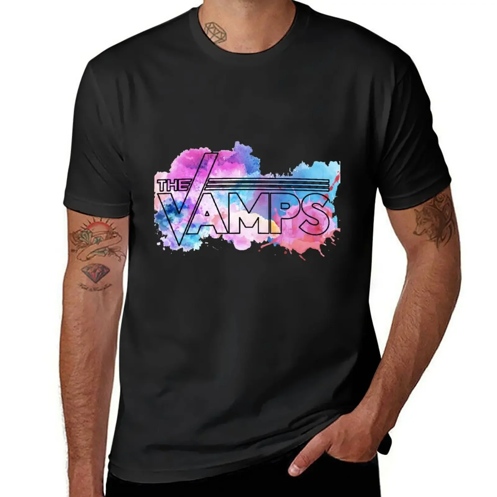 The Vamps Watercolor T-Shirt sublime anime stuff clothing for men