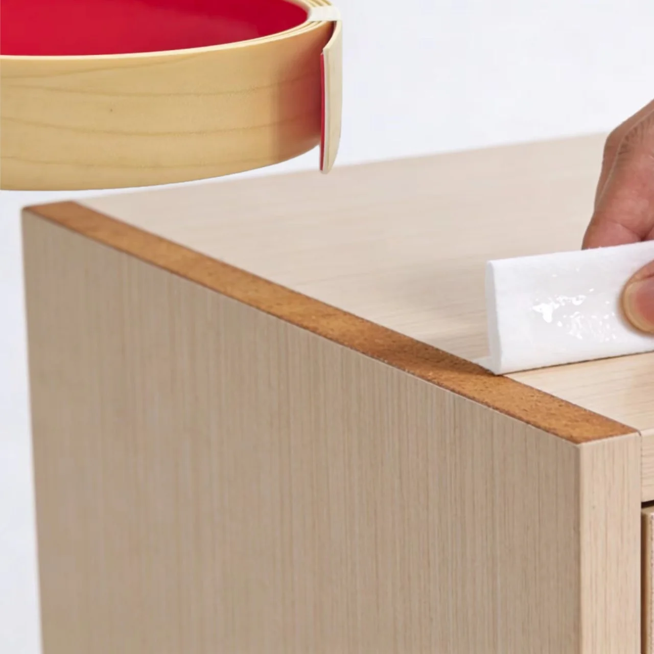 

1 рулон из 3 метров/118,11 дюймов самоклеящаяся лента для ремонта кромок и ремонта кромок мебели, используется для ремонта корпусной мебели