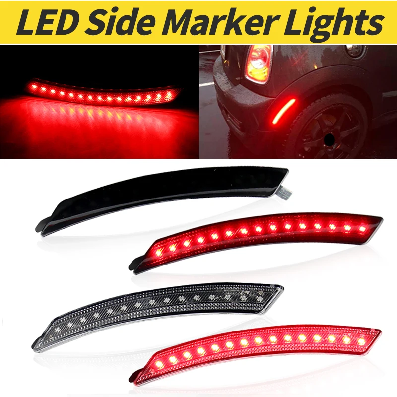 

Пара светодиодных боковых габаритных индикаторов, сигнальные лампы для Mini R55 LCI Clubman R56 LCI R57 LCI Cabrio R58 Coupe OEM: # 63132751333