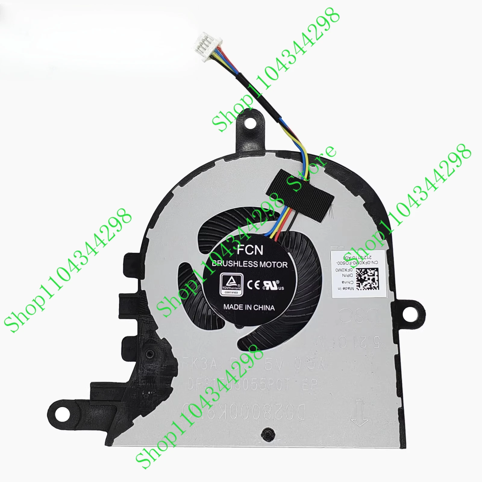 DB Nieuwe CPU Koelventilator voor DELL E3590 3590 15 5570 5575 P75F 0FX0M0 CPU