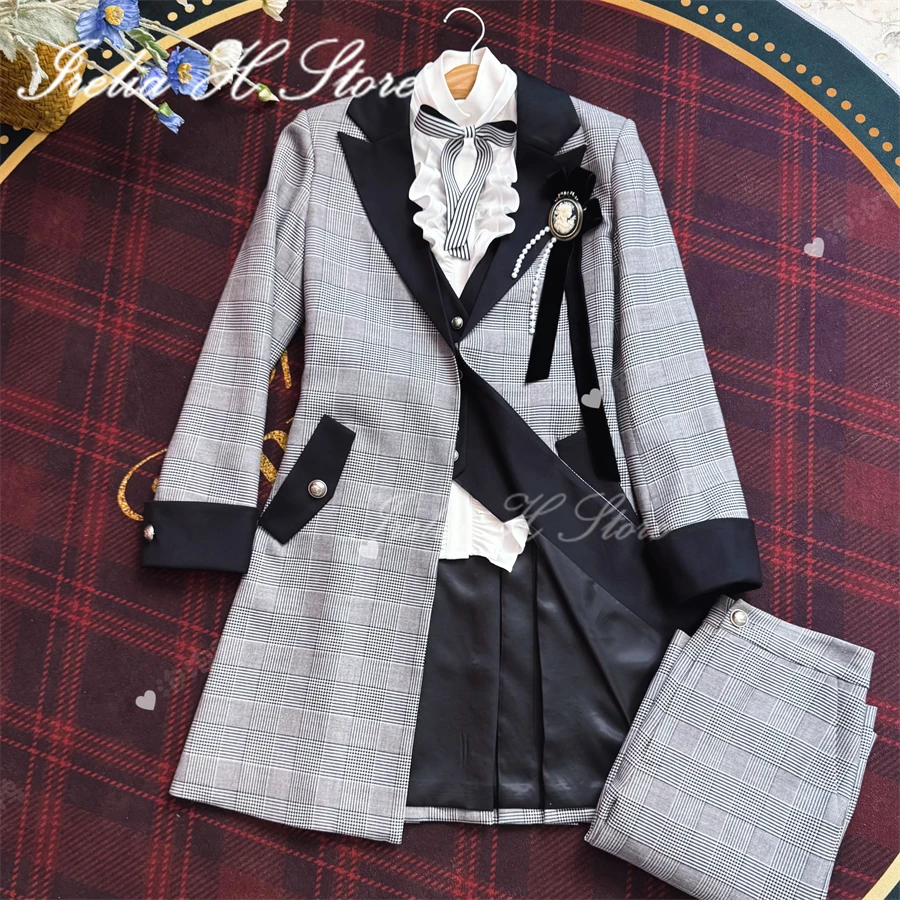 

Irelia H Store Ciel Phantomhive Cosplay Costume Wilkes Ge Halloween dress female trench Anime