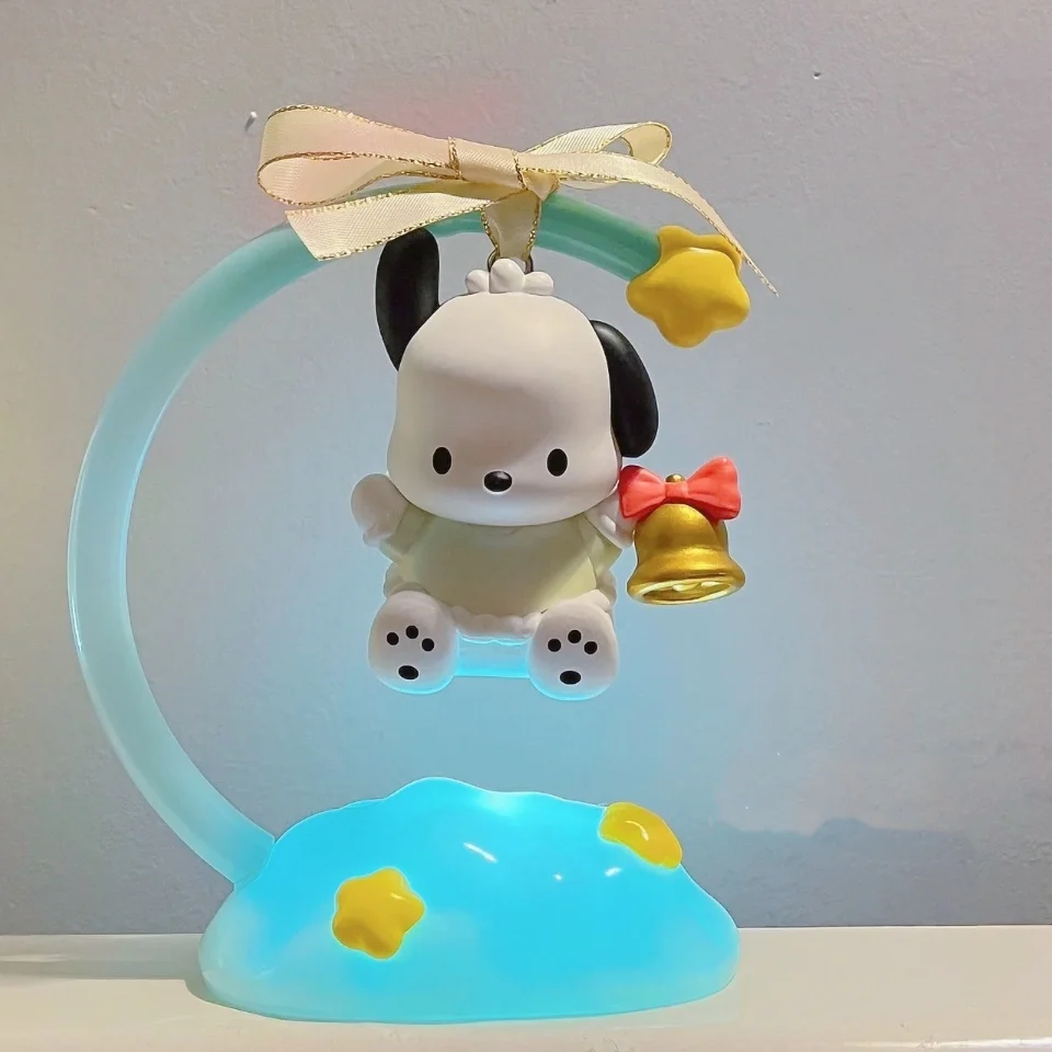 Sanrio Wish Angel Night Light Series Blind Box Cute Kuromi My Melody Cinnamoroll Pompompurin Kawaii Cartoon Anime Girl Kids Gift