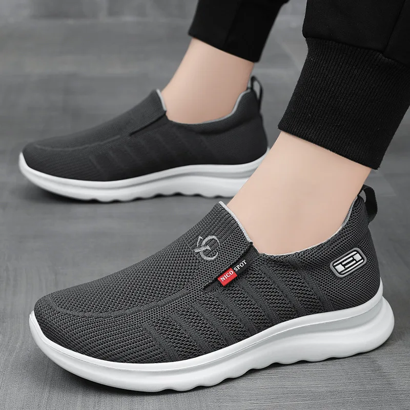 Zapatos Deportivos Negros para Caminar, Verano 2026, Nuevos, Casuales, Transpirables, con Suela Suave, Zapatos de Tela para Parejas, para Hombre