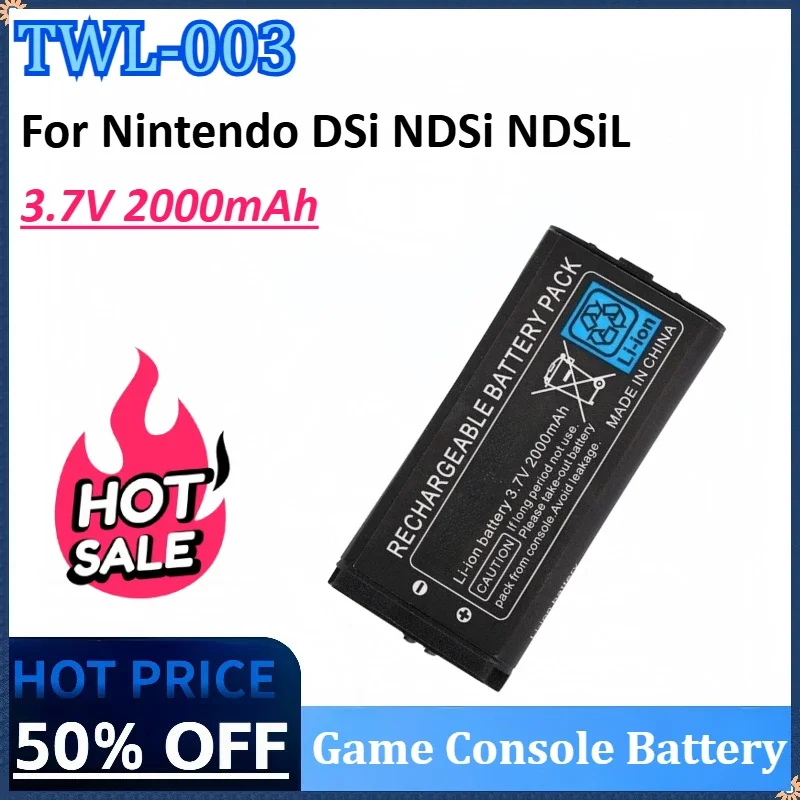 

New TWL-003 3.7V 2000mAh High Quality Game Console Battery for Nintendo DSi NDSi NDSiL Rechargeable Battery
