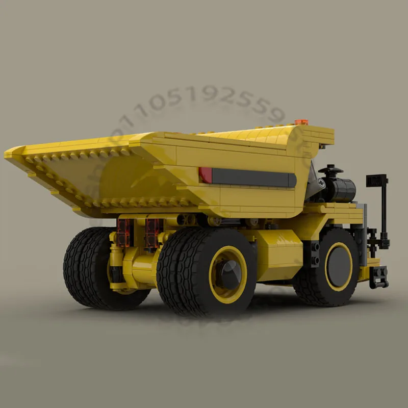 672 PCS Transport Car Bigcat Mining Truck MOC Customize Modular Building Block Model Educational Kids DIY Toy Christmas Gift