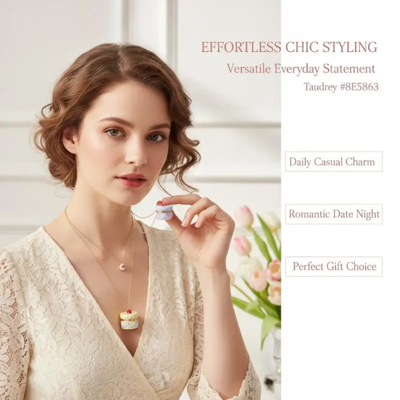 Vintage-Stil Ovale Kuchen-Medaillon-Halskette mit Öffnungs- und Schließfach für Damen, Retro-Outfit Passender Schmuck – Detail 8