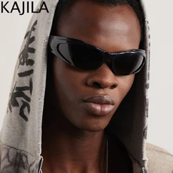 Y2K Sports Punk Sunglasses Women Men 2025 New Luxury Brand Fashion Retro 2000's Eyewear Vintage Steampunk Sunglass Shades UV400