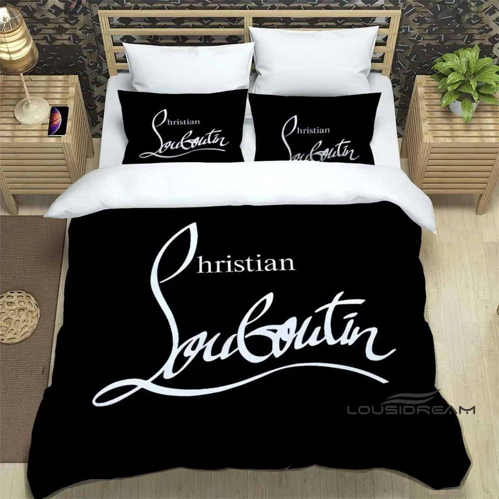 Fashion Christian-louboutin Bedding Set 3D Printing Home Decoration Boy Girl King Size Bedding Set Quilt Cover Pillowcas