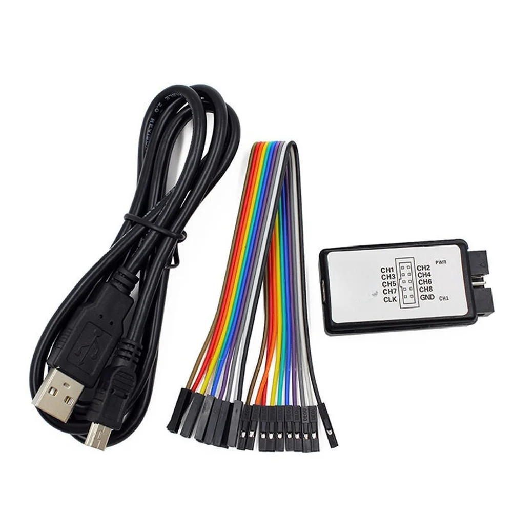24MHz 8CH USB For Logic Analyzer for Digital Electronics Testing UART I2C Communication Debugging 0V-5.5V Range
