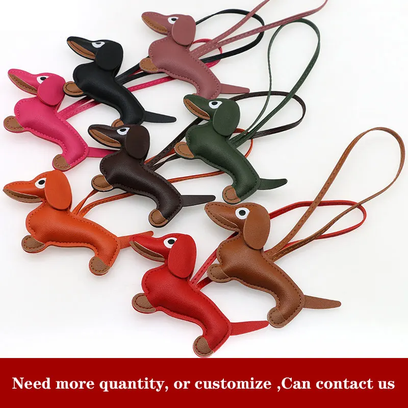 موضة الاتجاه الألماني المفاتيح لطيف الخبز حقيبة قلادة مفتاح سلسلة جرو الكلب سحر الهدايا اكسسوارات لمحبي حقيبة يد محفظة الكلب #4