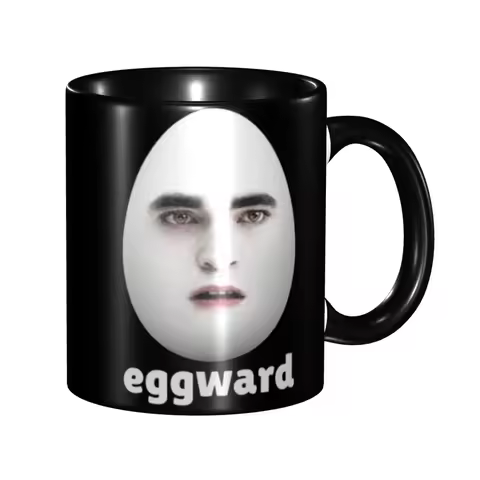 Twilight Eggward Funny Meme Merch Mugs Fun Edward Cullen Tea Cup Gift For Woman Man