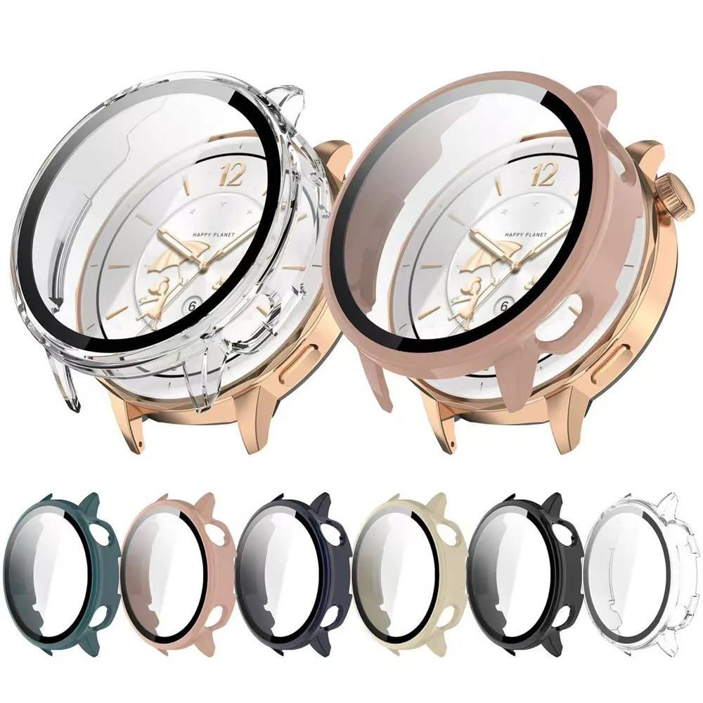 Displayschutzfolie aus gehärtetem Glas + Schutzhülle für die OnePlus Watch 3 (43 mm), PC-Bumper für die Oppo Watch X2 Mini, Zubehör. – Detail 5
