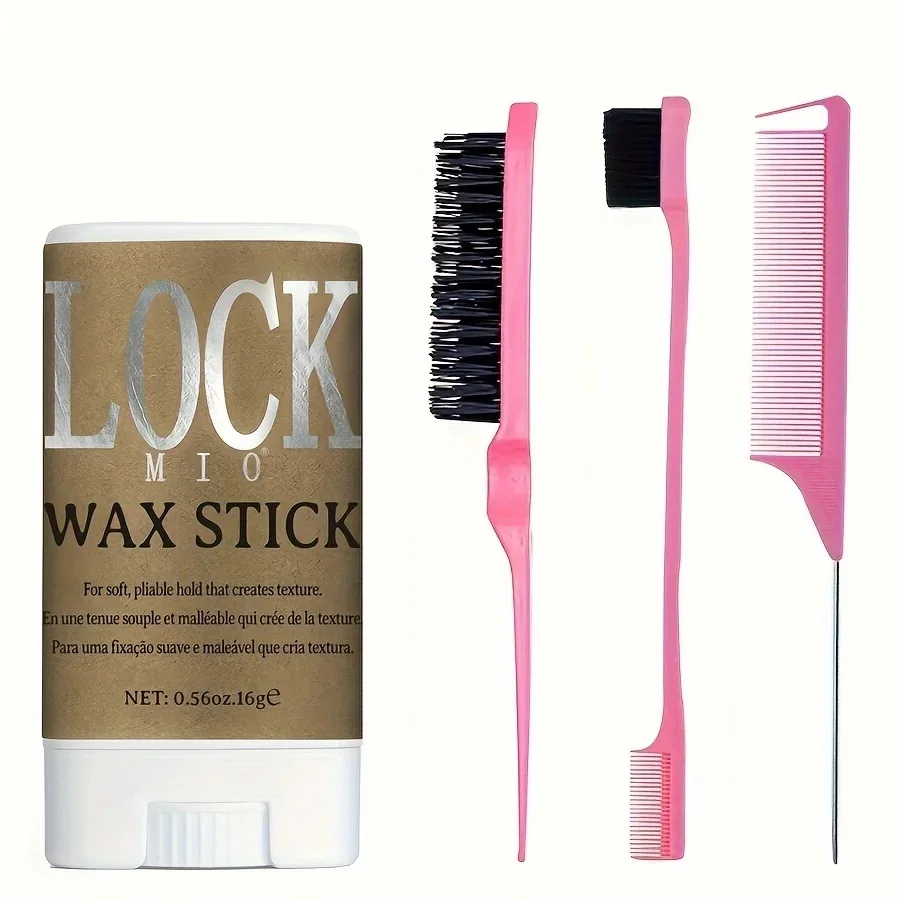 LOCKMIO Haar Wax Stick voor Vrouwen en Kinderen Langdurige Hold Pommade Controle Gebroken Kroezen Flyaway Styling Wax voor Natuurlijke Pruiken
