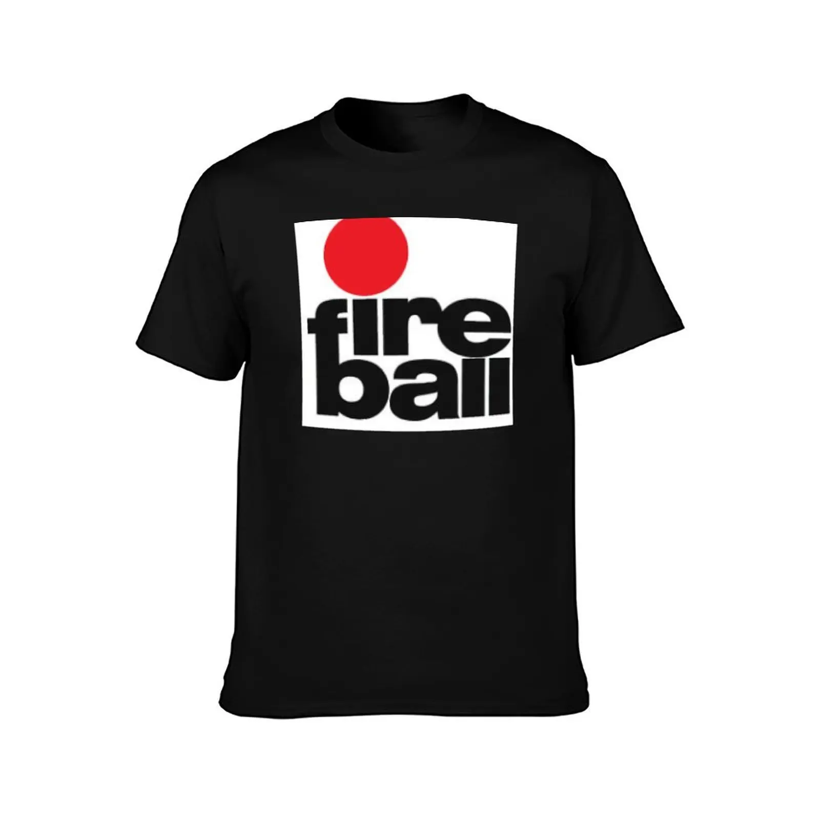 FIRE BALL T-Shirt Summer Casual Cotton Tee Oversized Streetwear Tops Vintage Graphic Print Loose Fit Short Sleeve