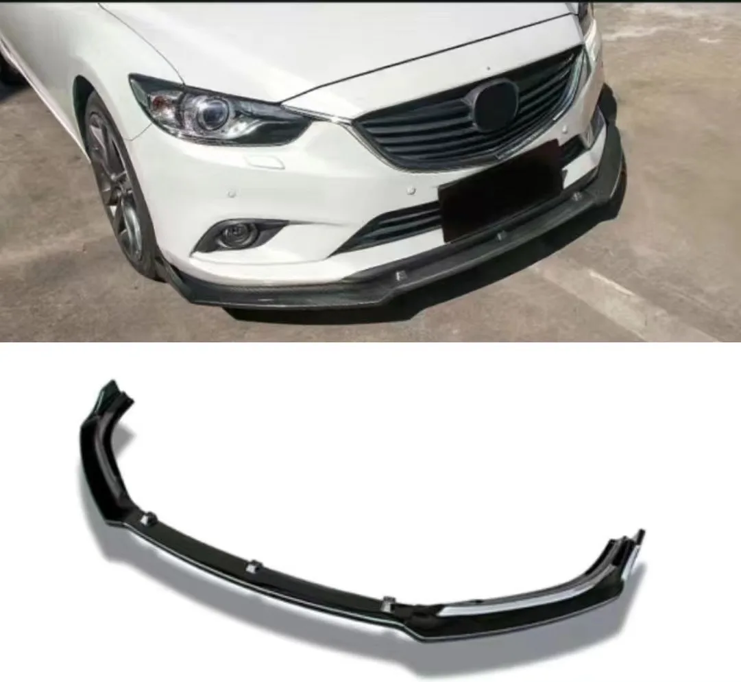 3Pcs Car Front Bumper Spoiler Splitter Lip Cover Trim for Mazda 6 Atenza 2014 2015 2016 2017 2018