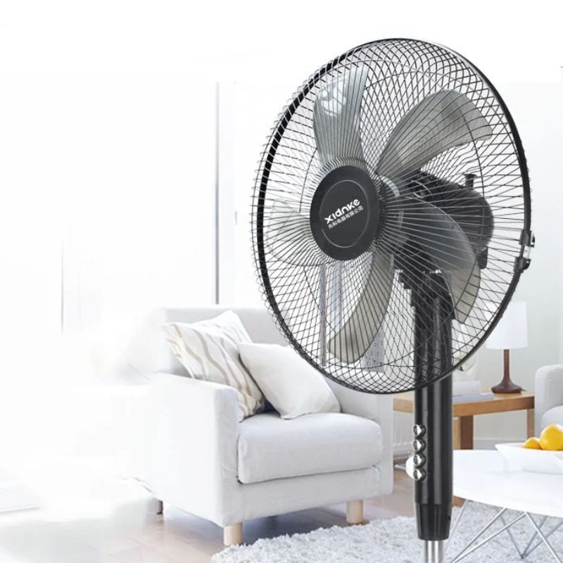 

‌Silent Standing Fan with Remote Control‌ - 5-Blade Oscillating Design, Adjustable Height from 32" to 48" for Whole Room