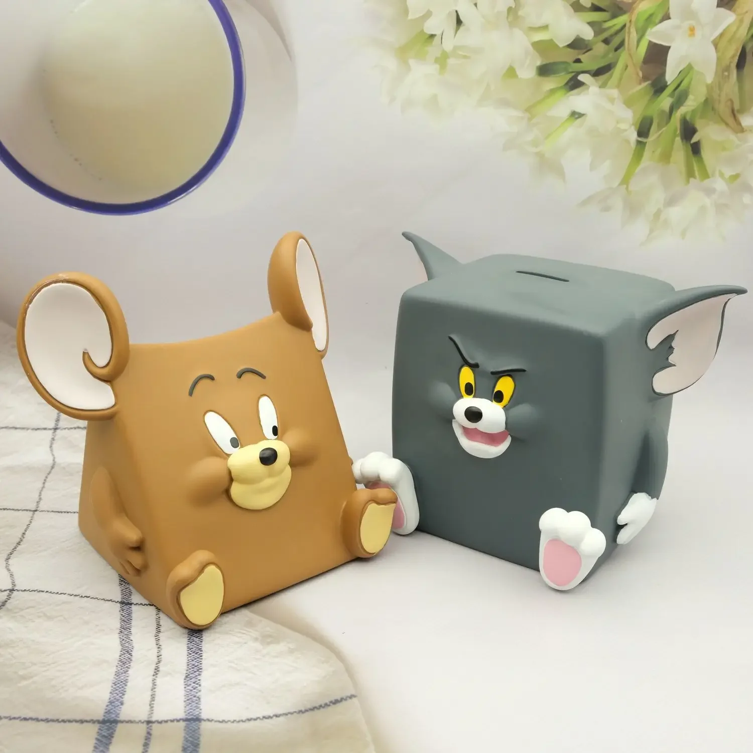 2024 мультяшная Милая копилка, контейнер для хранения монет, банка для монет, копилка для монет, большой сберегательный ящик том Джерри, подарки на день Святого Валентина