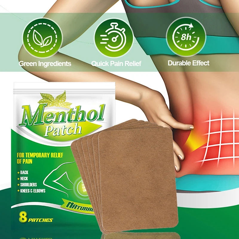 8PCS/Bag Cervical Shoulder Joint Patch Lumbar Spine Pain Treatment Patch Ointment Patches Efficient Long-lasting Plaster Patches