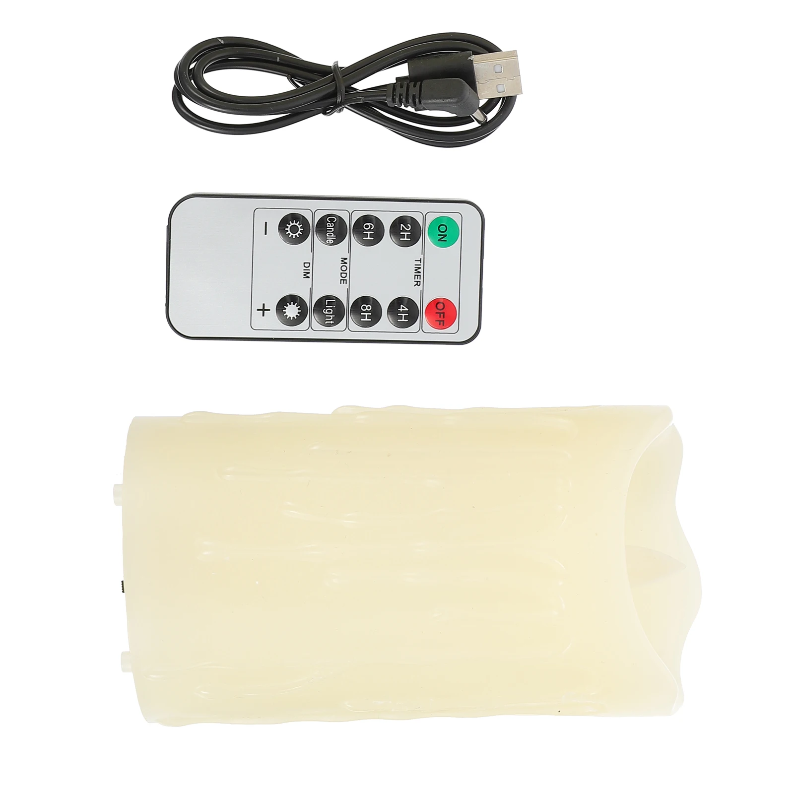 

1 Set Usb Charging Dimmable Led Lamp Beige Atmosphere Light For Party Bedroom Holiday Home Decoration Simulation Light