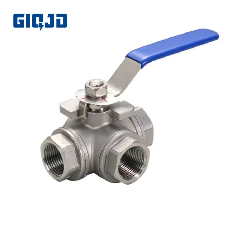 

Нержавеющая сталь 304 1/4 3/8 1/2 3/4 1 "BSP с внутренней резьбой, полный порт T/L-Port, 3-ходовой разъем шарового клапана, адаптер для воды, масла, воздуха, газа