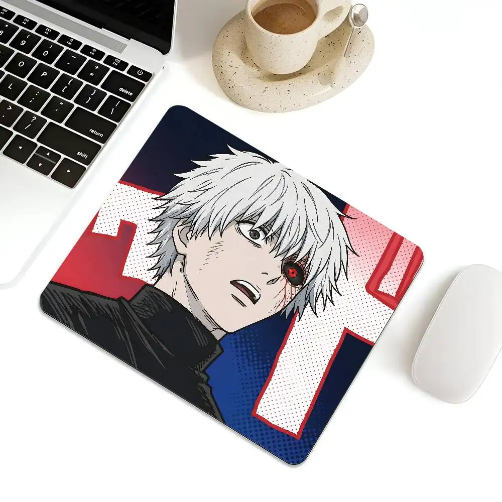 Kaneki Ken Mousepad Small LockEdge Mouse Pad For Gamers Computer Desk Pad Rectangular Anti-slip Rubber