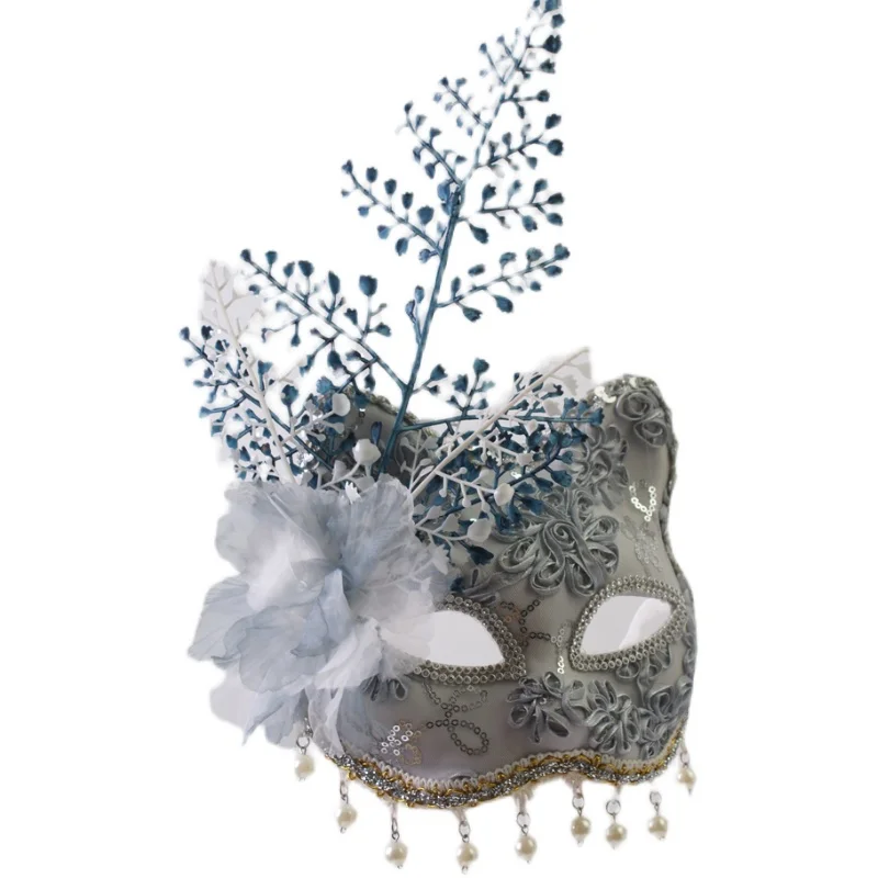 Fox Cat Mulheres Lace Face Mask Cosplay Headwear Masquerade Acessórios Máscaras de festa