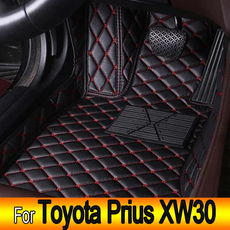 

Car Mats For Toyota Prius XW30 2010~2015 Auto Durable Carpet Rugs Leather Mat Anti Dirt Floor Pad Full Set Car Accessories 2011