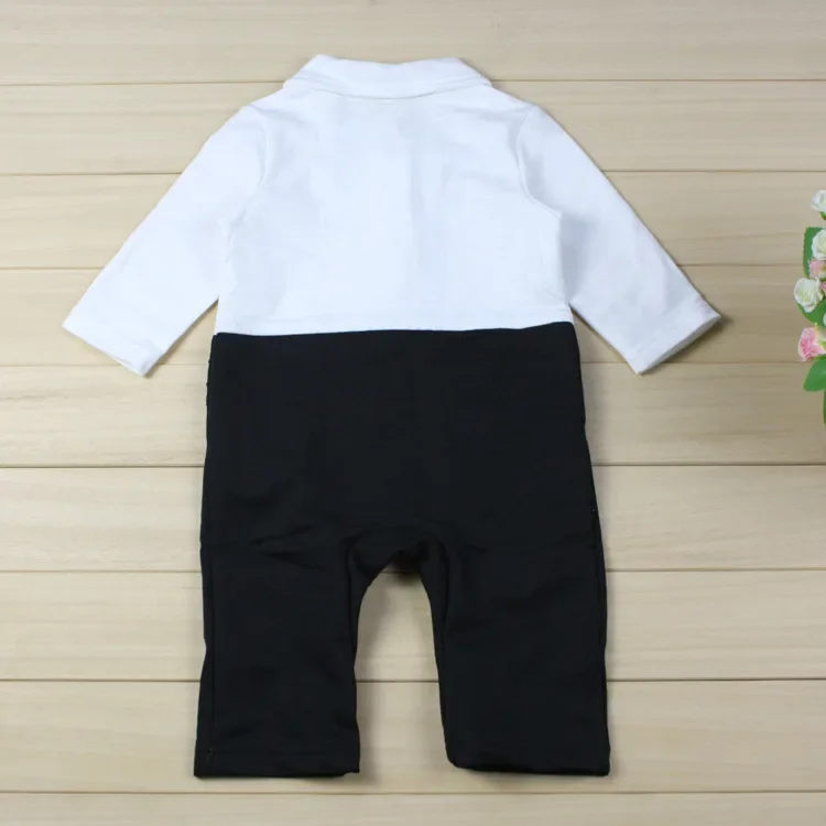 Boss Baby Outfit  Boy Clothes Set Gentleman Romper with Coat Formal Newborn    for Birthday Wedding Party