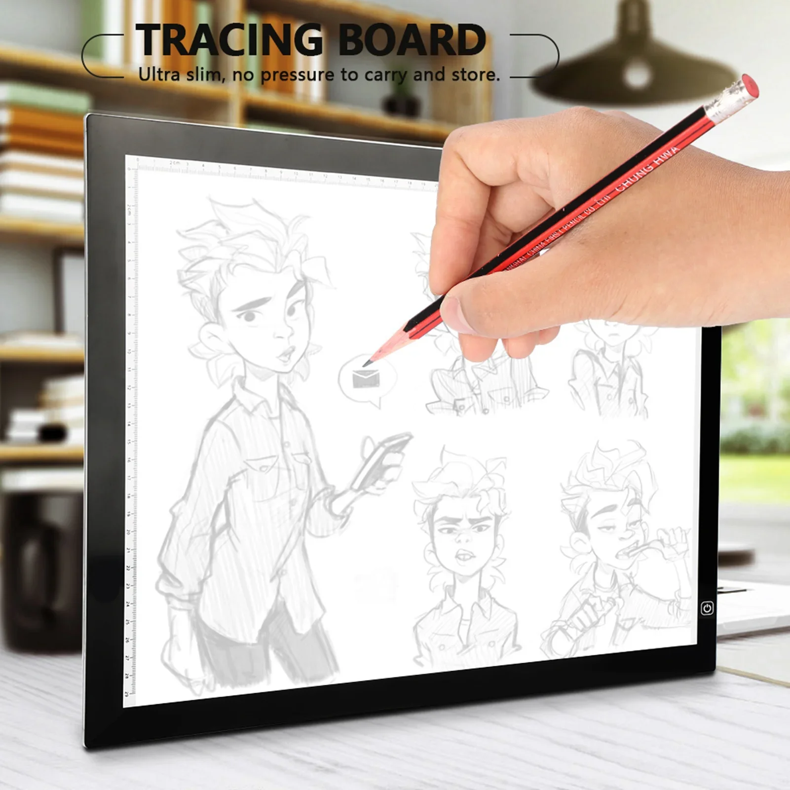 LED Light Pad Graphics Tablet Touchpad USB A3 LED Light Box Graphics Tablet Touchpad Animation Pencil Sketch Animation Tablet