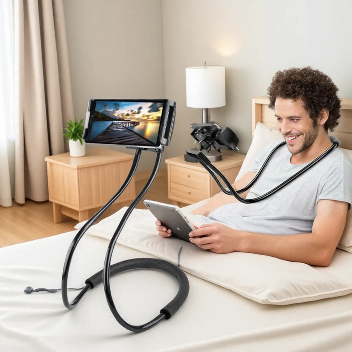 

Универсальный выдвижной держатель для мобильного телефона, палка для селфи, регулируемый вращающийся на 360° держатель