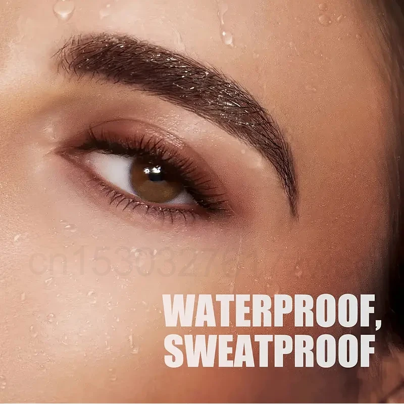 Crayon à sourcils liquide imperméable à l\'eau, maquillage longue durée, cosmétique, crayon à sourcils à microlames, 4 points