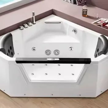 Factory Customized Acrylic Multifunctional Bath Tubs Freestanding Massage Corner Whirlpool Bathtub
